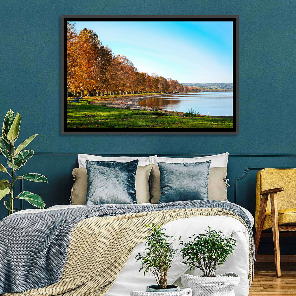 Lake Bolsena Autumn Shoreline Wall Art