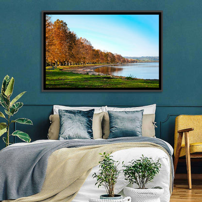 Lake Bolsena Autumn Shoreline Wall Art
