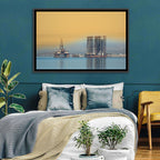 Baku Oil Rigs at Dusk Wall Art