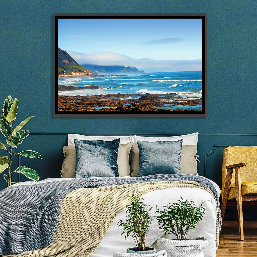 Misty Oregon Coast Tide Pools Wall Art
