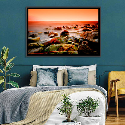 Lake Shore Sunset Wall Art