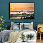 Hernando De Soto Bridge at Sunset Wall Art