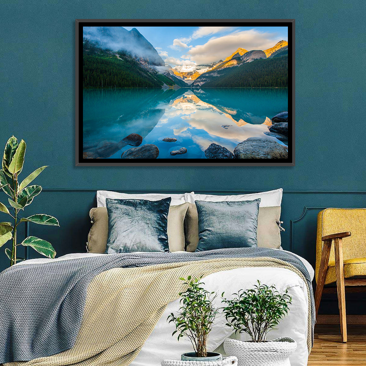 Lake Louise Sunrise Reflection Wall Art
