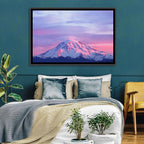 Mount Rainier Alpenglow with Lenticular Cloud Wall Art