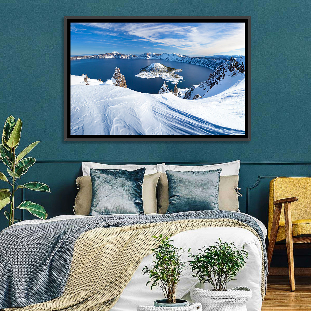 Crater Lake with Wizard Island Wall Art