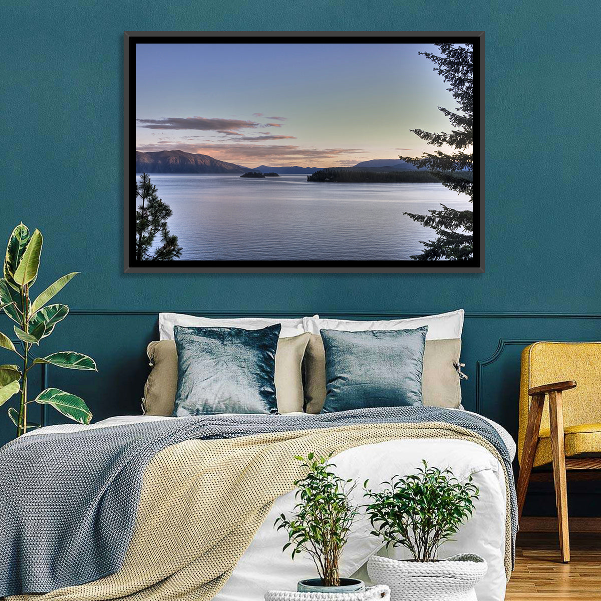 Lake Pend Oreille at Dusk Wall Art