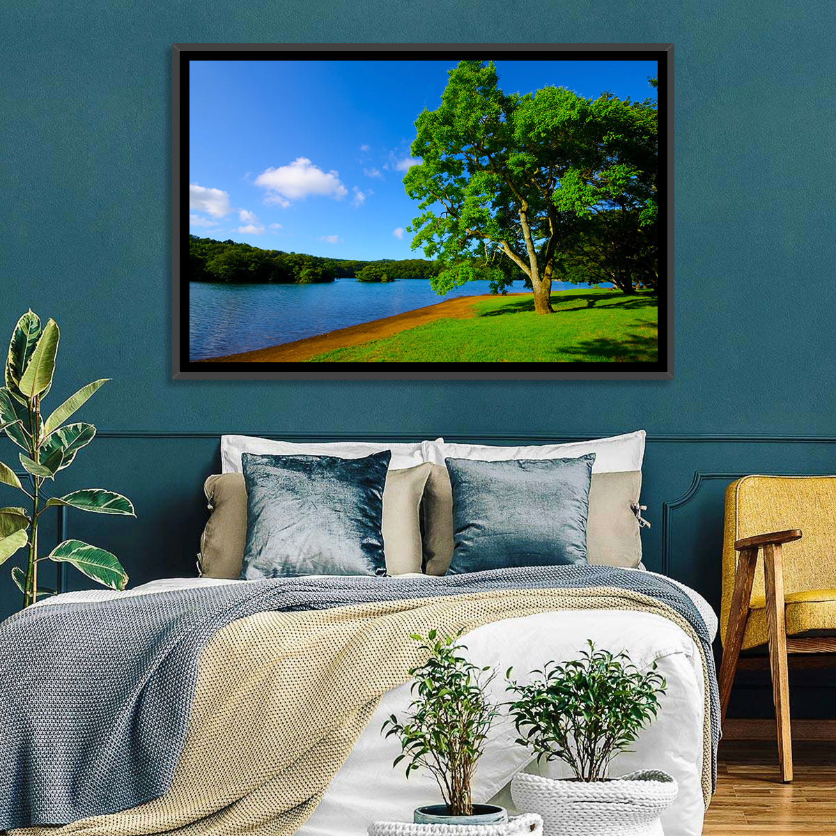 Lake Ippeki Solitary Tree Wall Art