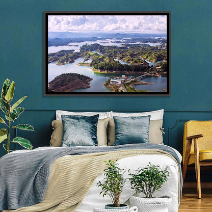 Guatapé Reservoir Aerial View Wall Art