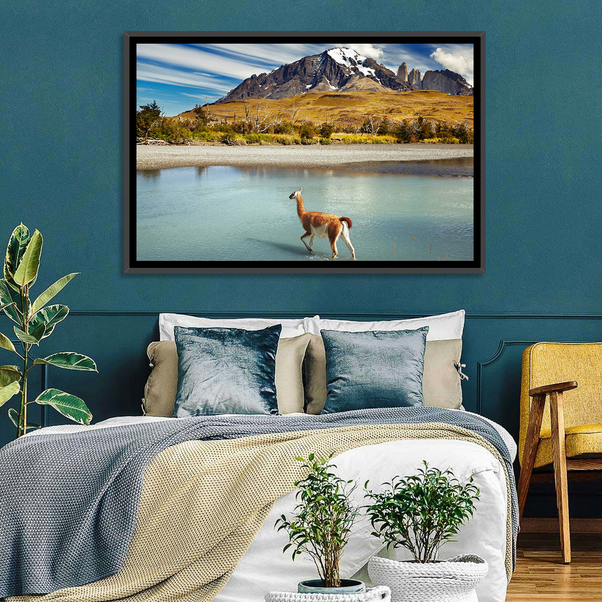Torres Del Paine, Patagonia Wall Art in a room, landscape