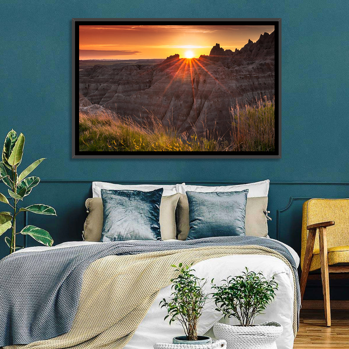 Badlands National Park Sunset Wall Art