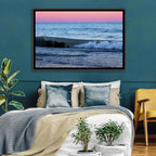 Lake Michigan Sunset with Sailboat Wall Art