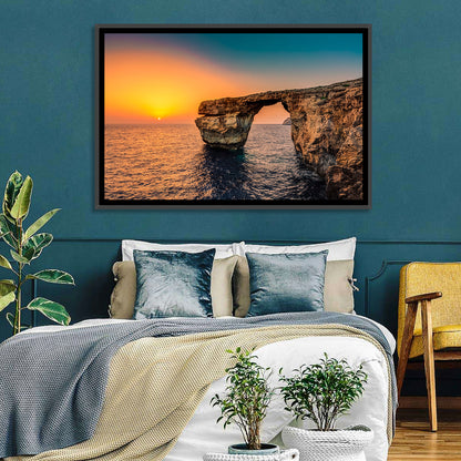 Azure Window Sunset, Dwejra Wall Art