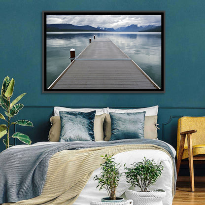 Lake Mcdonald Wooden Dock Wall Art