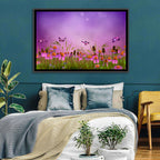 Purple Coneflower Butterfly Meadow Wall Art