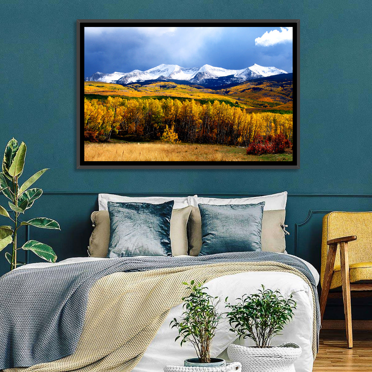 Crested Butte Autumn Mountains Wall Art