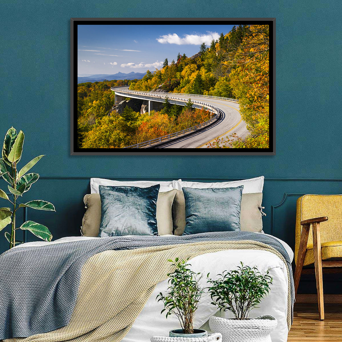 Linn Cove Viaduct at Grandfather Mountain Wall Art