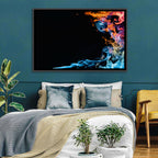 Glowing Flame Abstract Wall Art