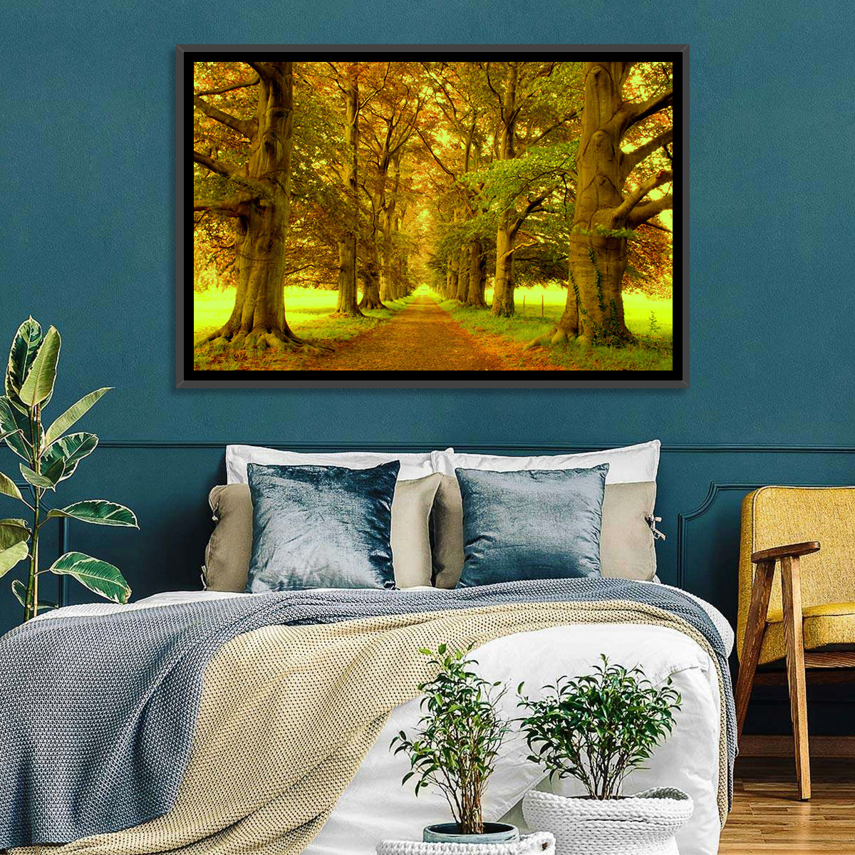 Beech Tree Lane at Golden Hour Wall Art