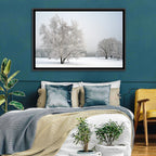 Frosted Birch Grove Wall Art