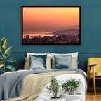 Beirut Sunset Skyline Wall Art