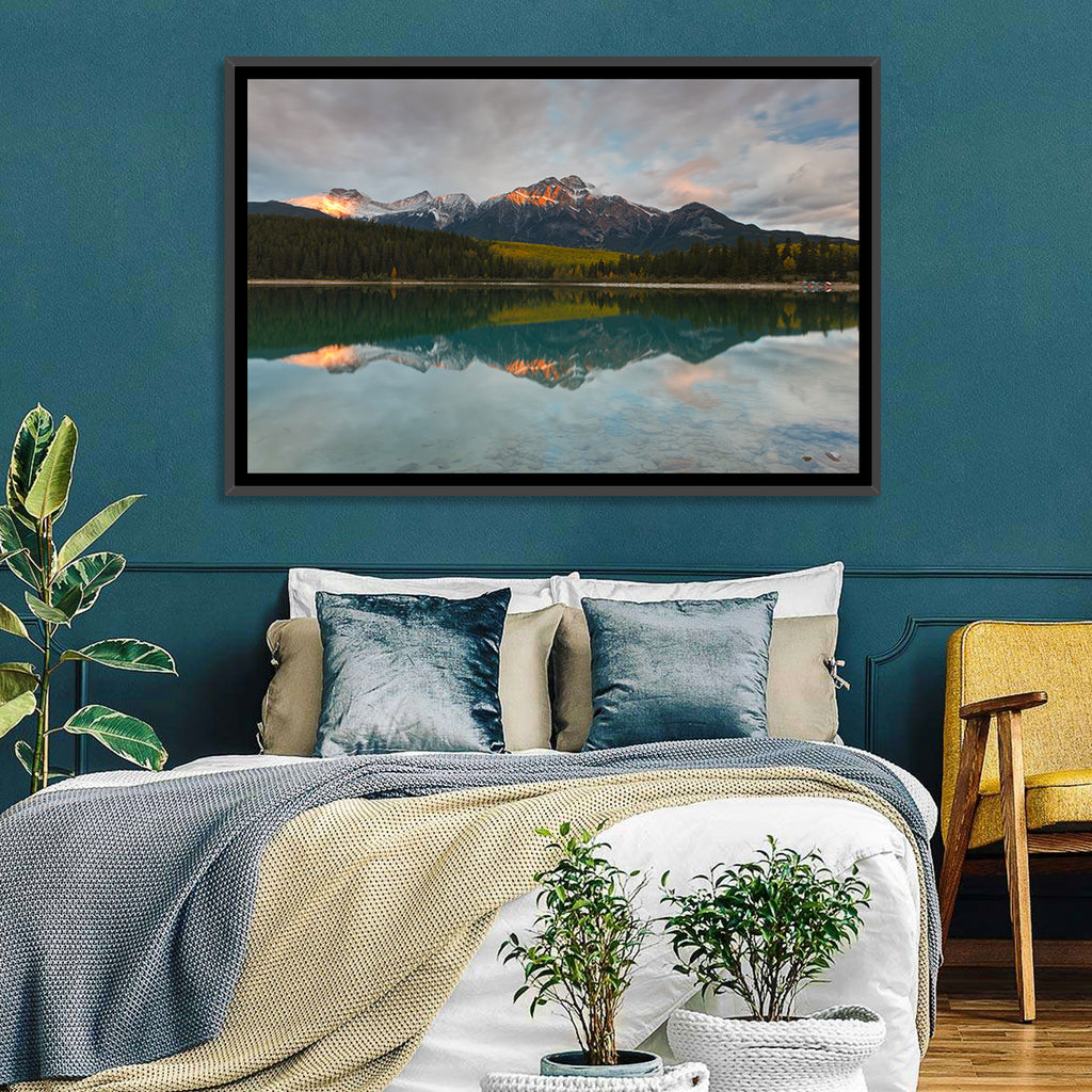 Patricia Lake Golden Hour Reflection Wall Art