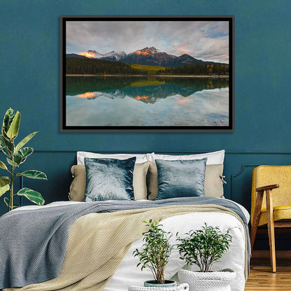 Patricia Lake Golden Hour Reflection Wall Art