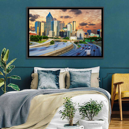 Atlanta Downtown Skyline Wall Art