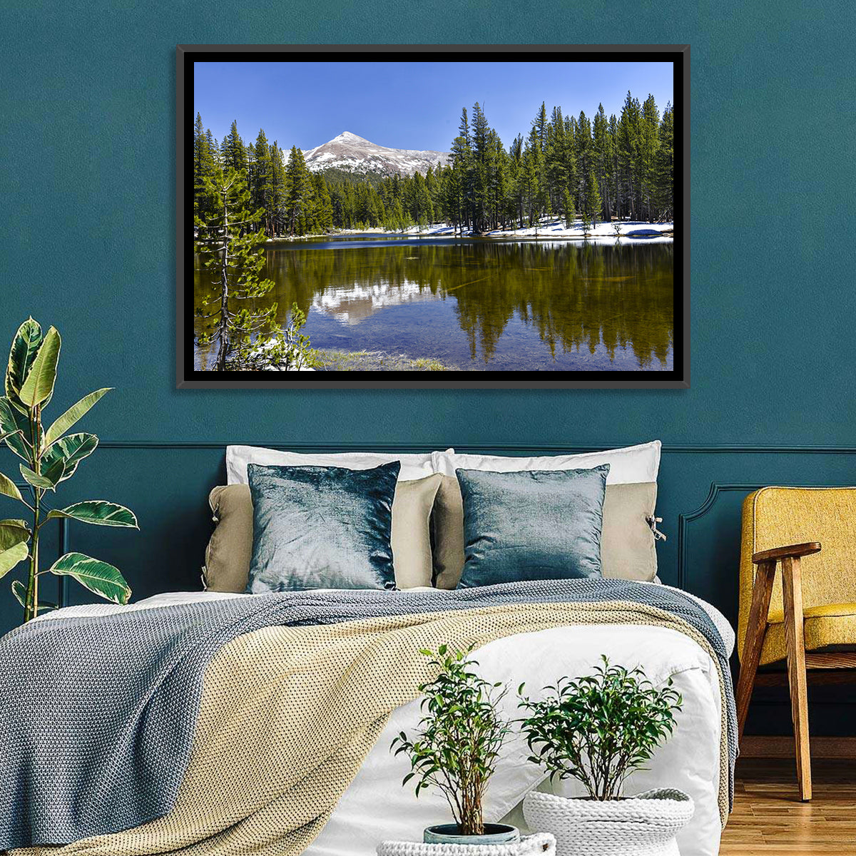 Yosemite Mountain Reflection Wall Art