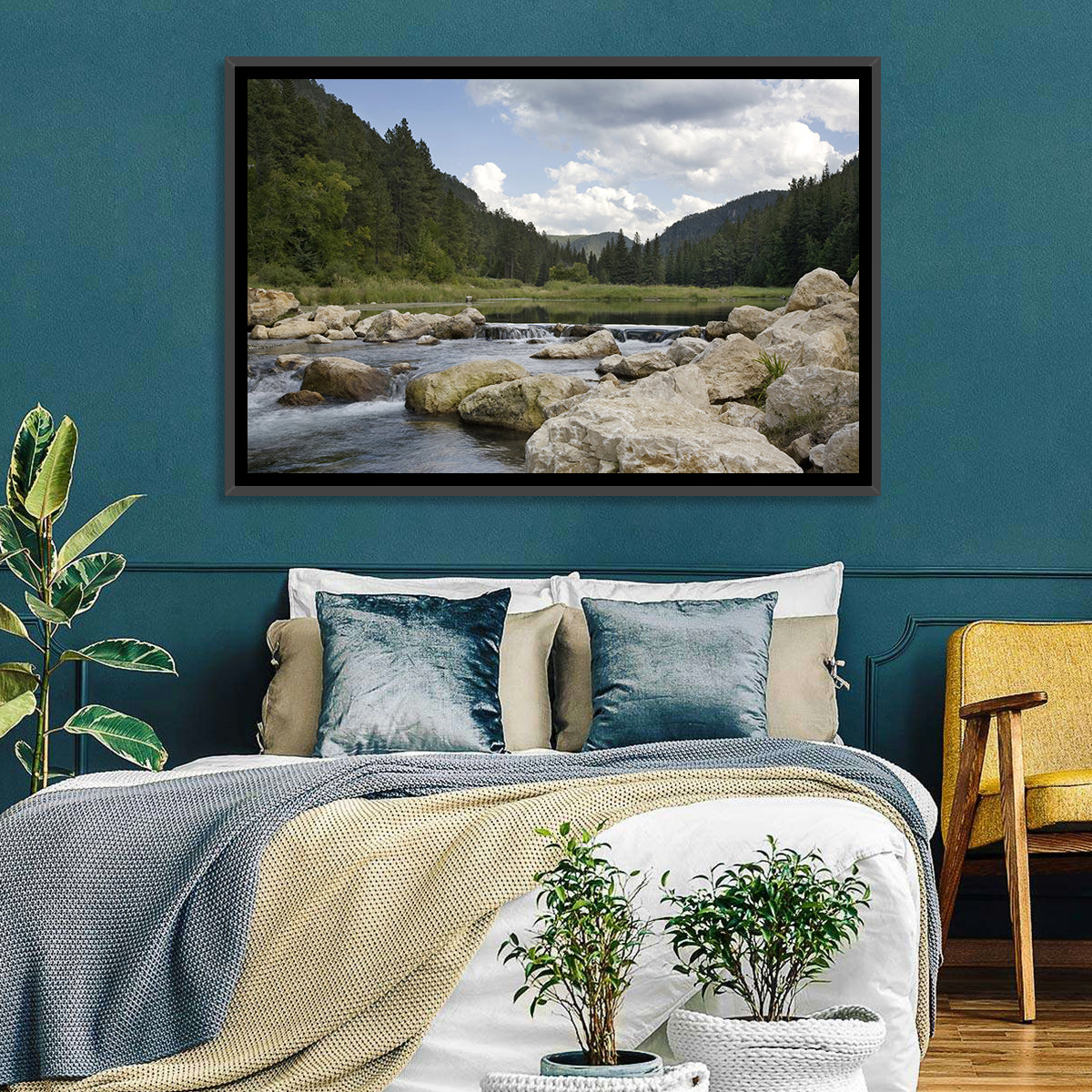 Spearfish Canyon, Black Hills Wall Art in a room, landscape