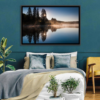 Spruce Knob Lake Morning Mist Wall Art