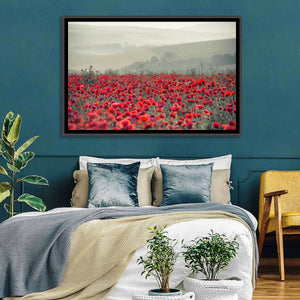 Red Poppy Field Wall Art