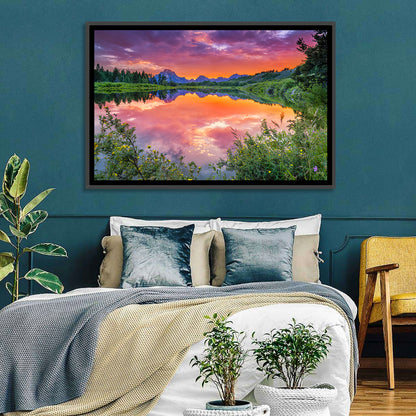 Oxbow Bend Sunset Wall Art