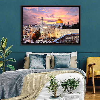 Jerusalem Old City Sunset Wall Art
