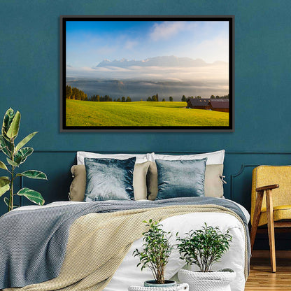 Sunlit Mountain Clouds Wall Art
