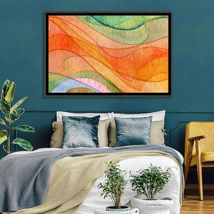 Flying Waves Abstract Wall Art