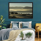 Lake Omodeo Morning Mist Wall Art