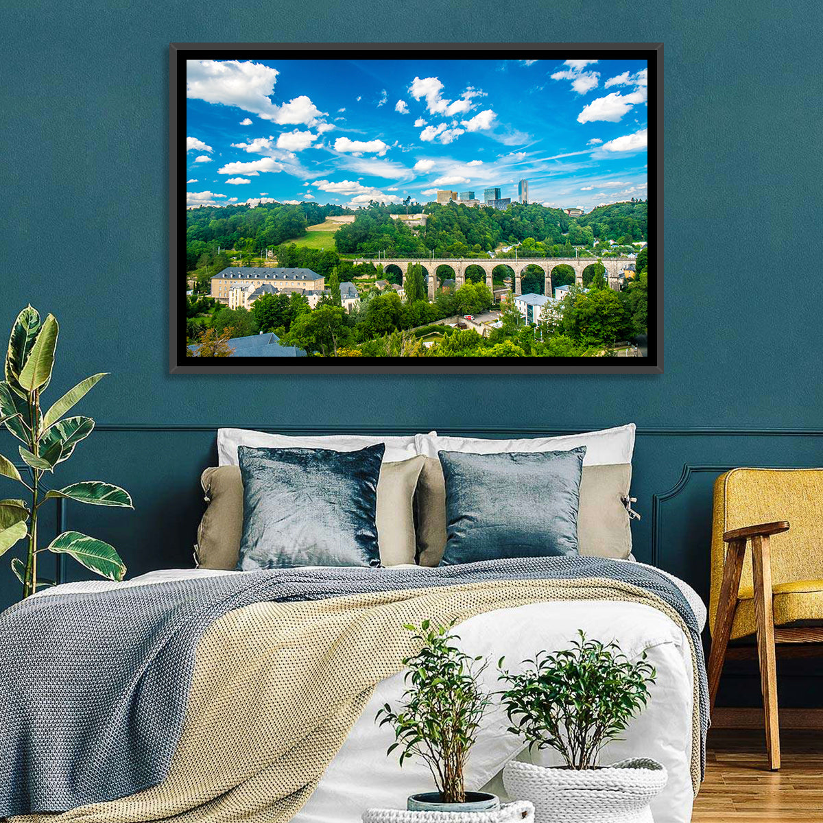 Viaduc De Pulvermühl, Luxembourg Wall Art in a room, landscape