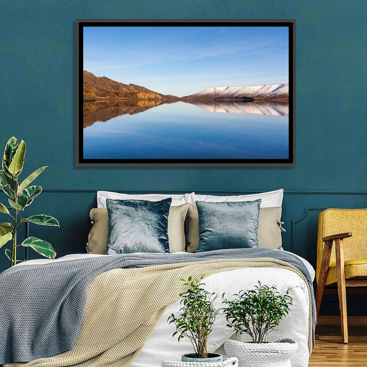 Lake Kleifarvatn Reflection Wall Art