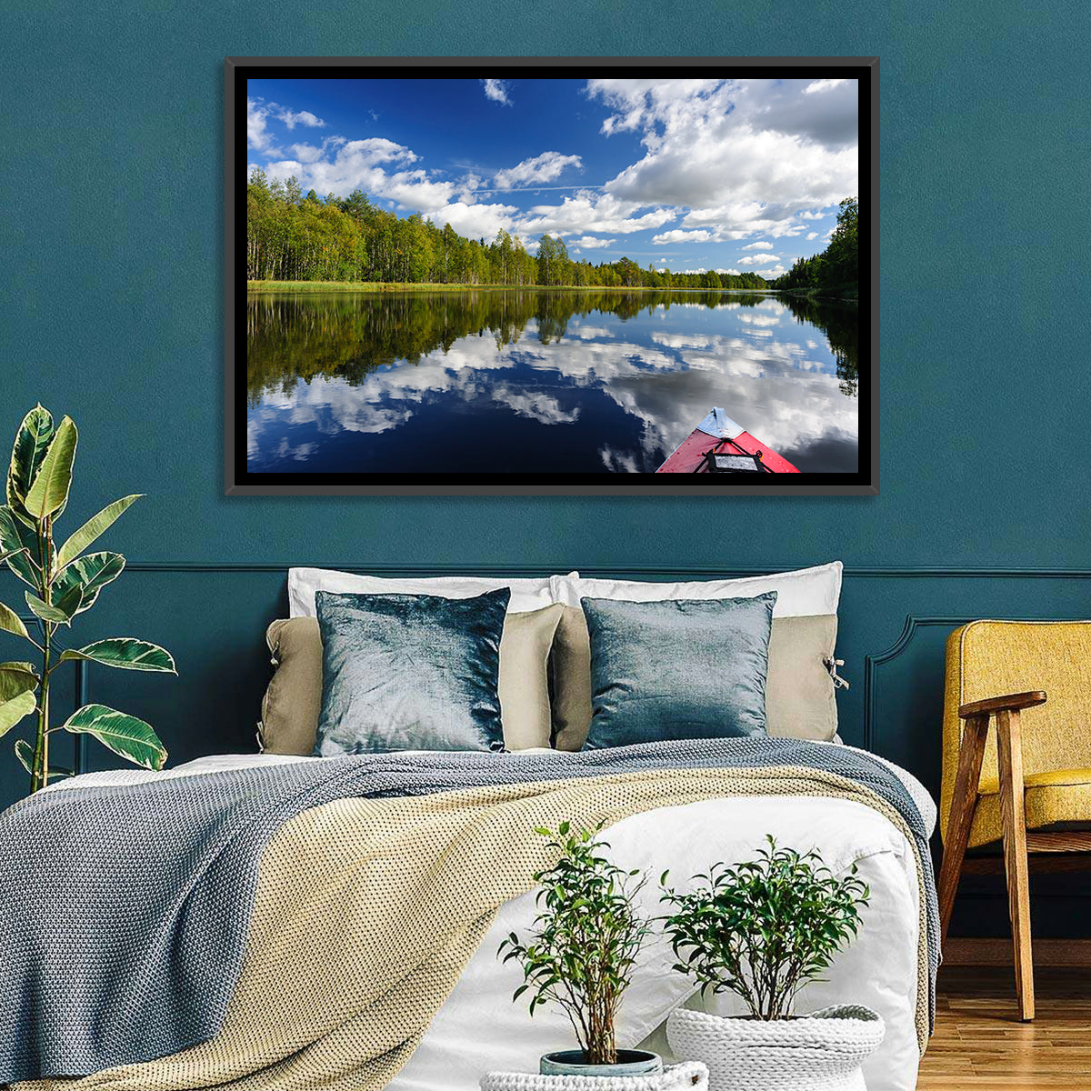 Karelia Kayak Reflection Wall Art