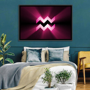 Aquarius Symbol Wall Art