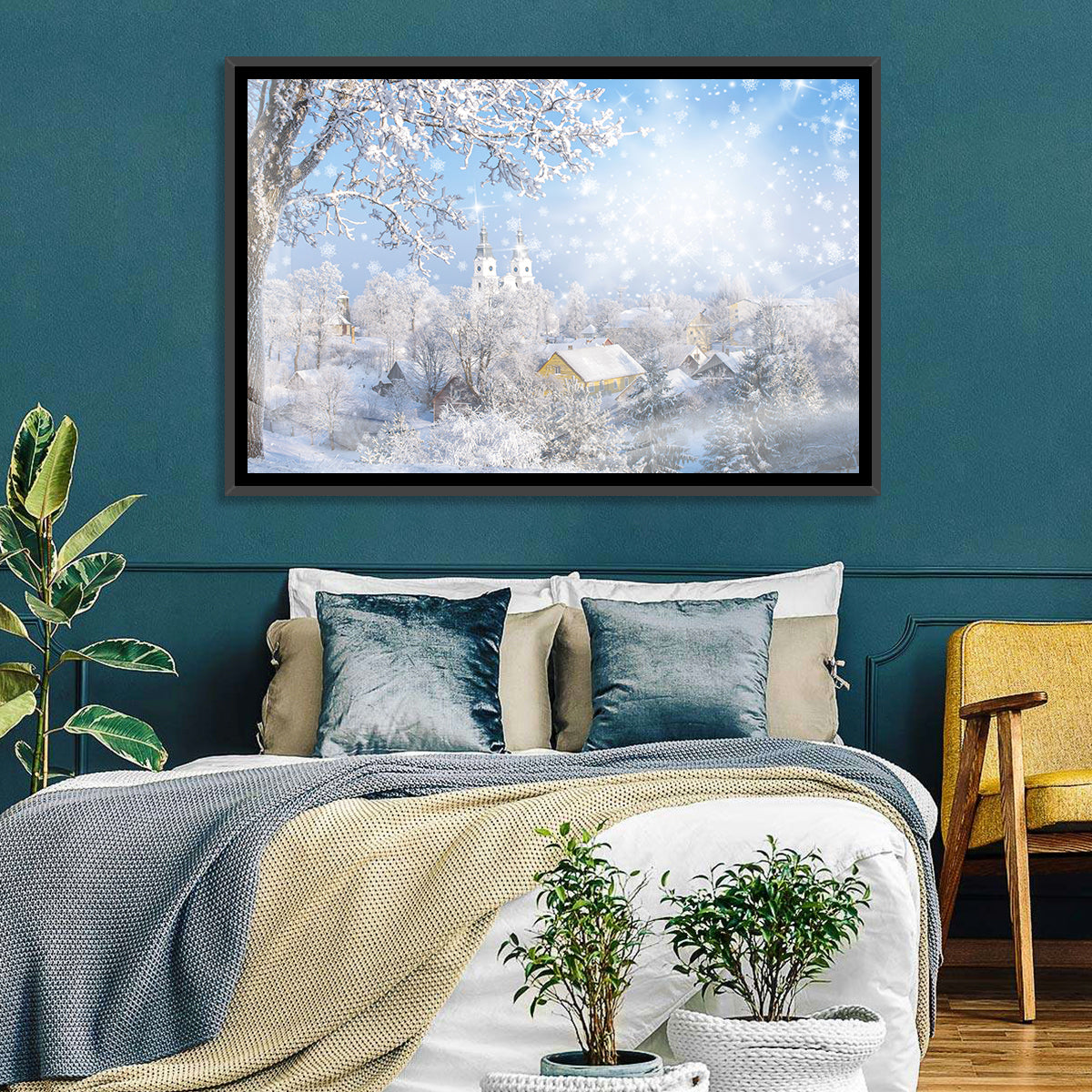 Frosted Village Wall Art