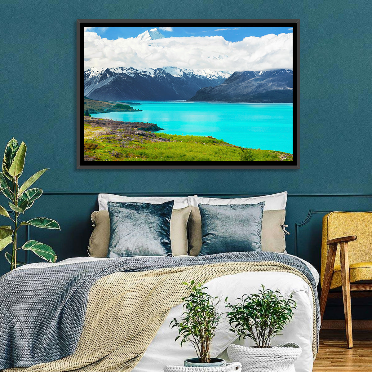 Turquoise Lake Pukaki with Mount Cook Wall Art