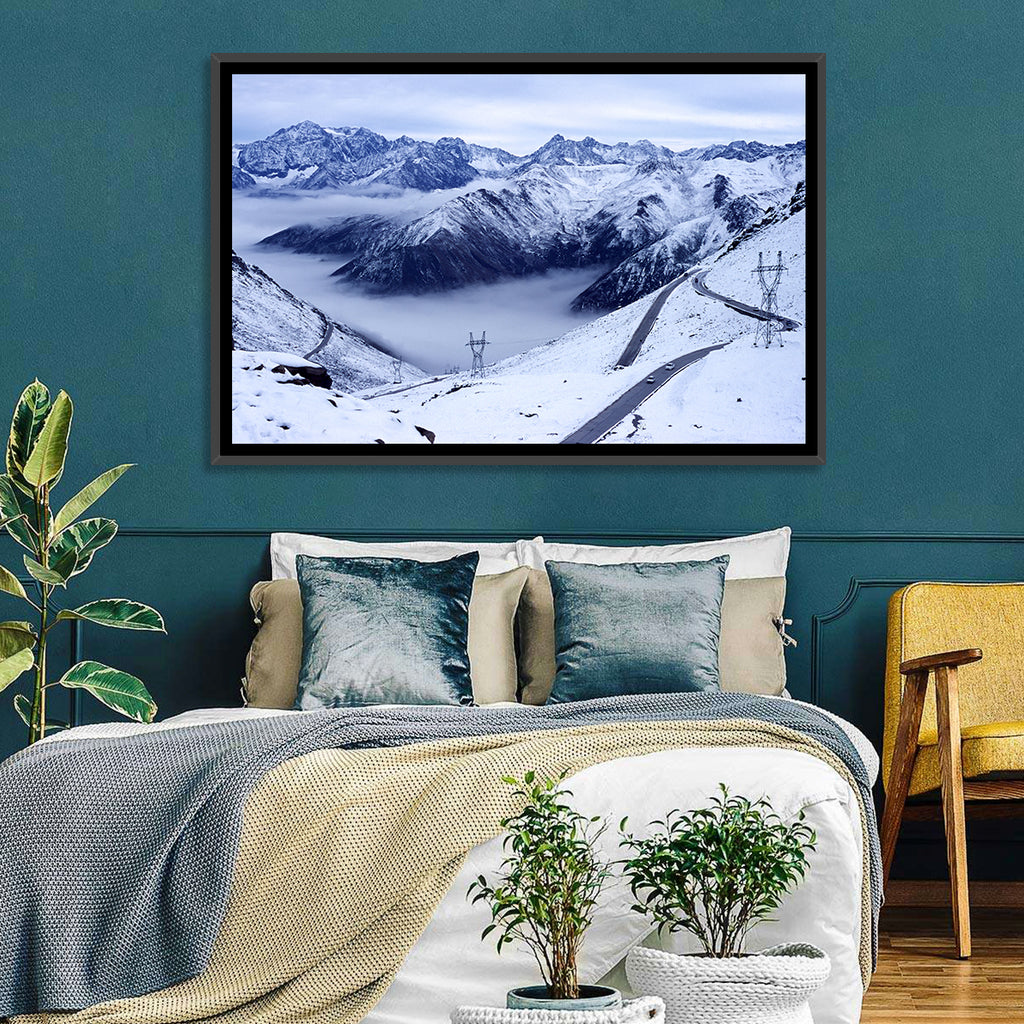 Sichuan Snowy Mountain Pass Wall Art