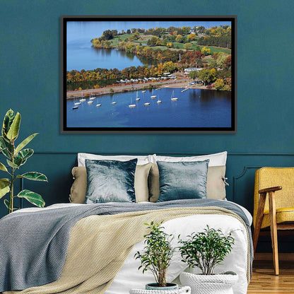 Lake Wissota Aerial Wall Art