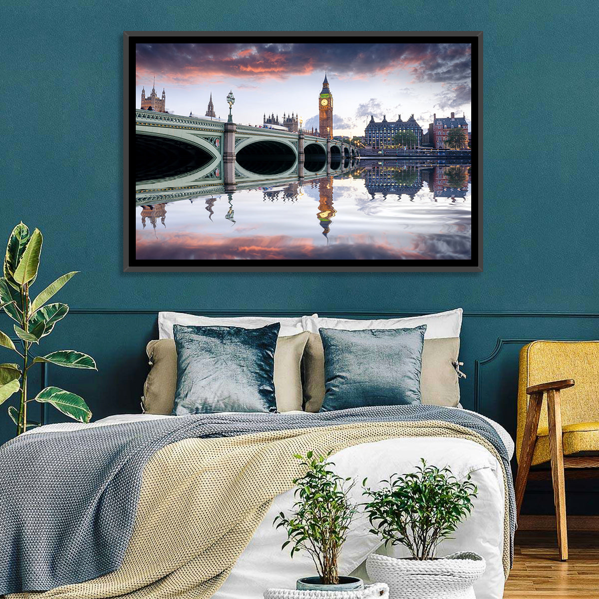 Westminster Bridge at Dusk Wall Art