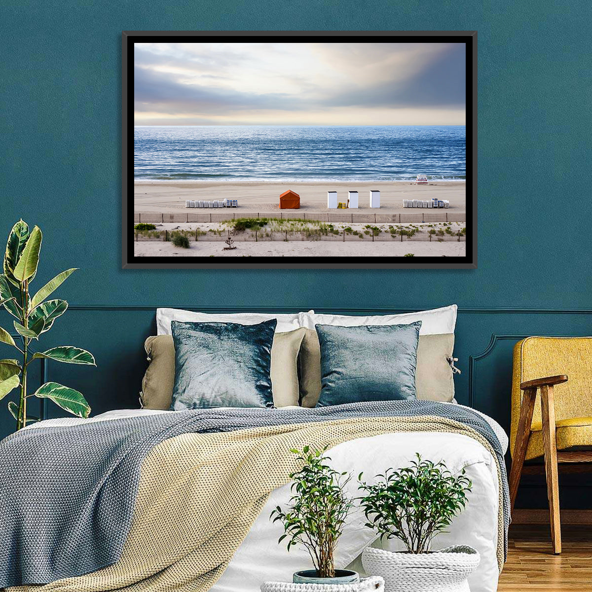 Cape May Beach Huts Wall Art
