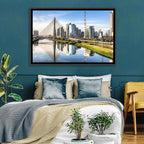 Estaiada Bridge Reflections Wall Art