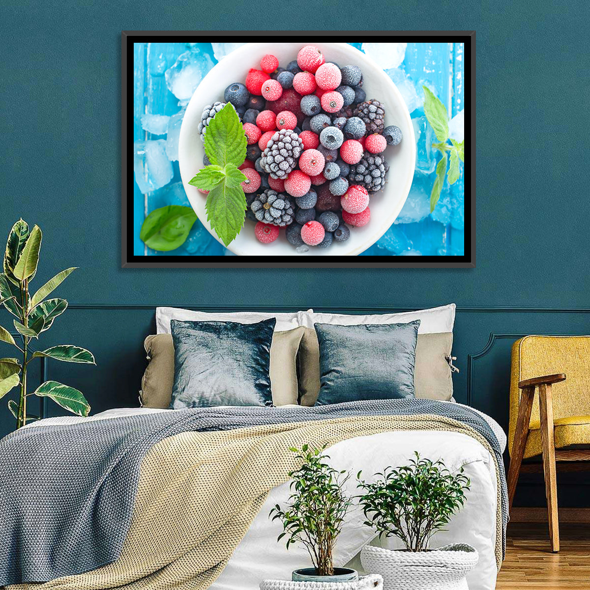 Frozen Berry Bowl Wall Art