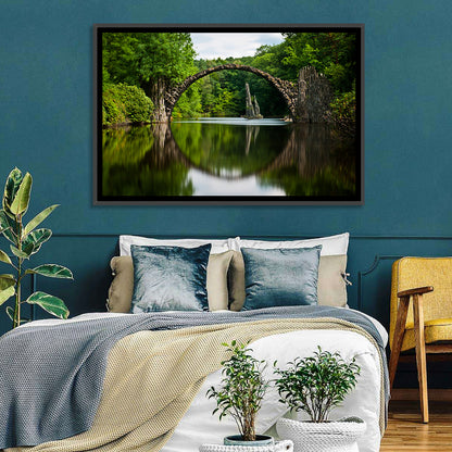 Lake Stone Bridge Wall Art