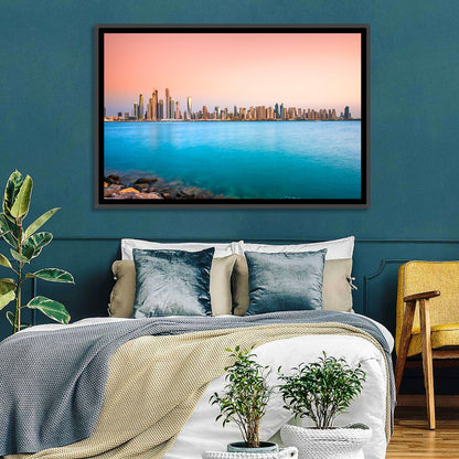 Dubai Marina Skyline Wall Art